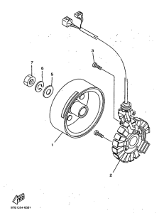 YP125R Генератор