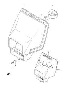 DR350 Headlamp cover  front fender