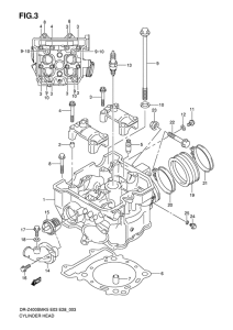 DR-Z400 Головка цилиндров