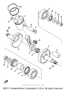 TY80B Коленвал,поршни