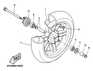CW50 Переднее колесо