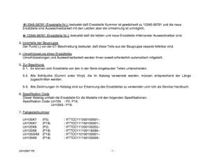 UH125 Catalog preface