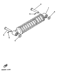 DT50MX Задняя подвеска