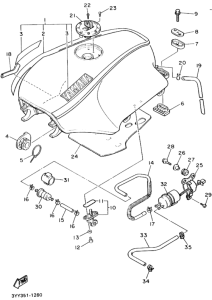 FJ1200 FJ1200B Tank fuel