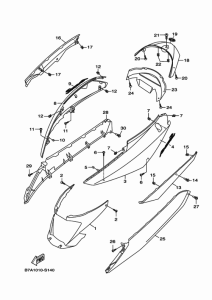 LTS125 サイドカバー
