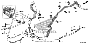 VT1300CX (ABS) Brake line (3)