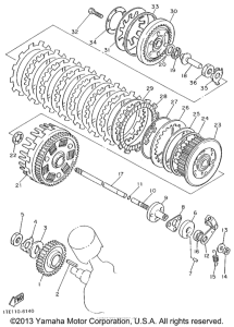 XV1100L Сцепление