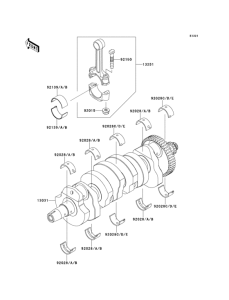 ZR800 Коленвал