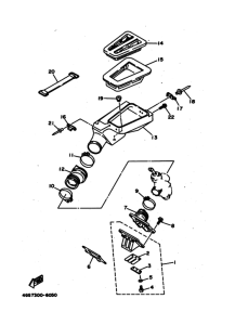 TY250Z Впускная система