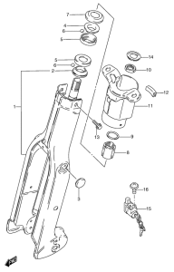 RC50 Вилка передней оси
