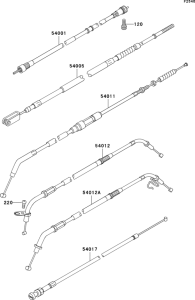 VN800 Тросы управления
