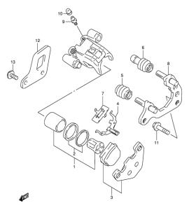 RM80 Задний суппортs