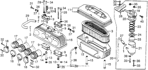 CB750 Воздушный фильтр