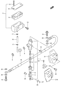 RM125 Задний тормозной цилиндр