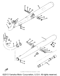 RD250 Выхлопная система