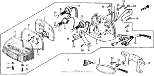 CX500 Cx500d taillight