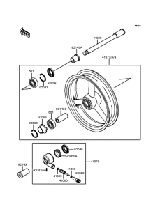 ZX400 Переднее колесо