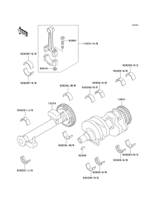 ER500 Коленвал