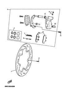 TZR50 Передний суппорт