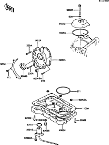 ZX550 Поддон картера