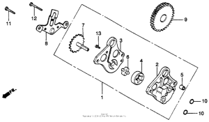 XL250S Масляный насос