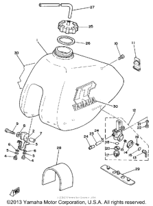 IT250H Топливный бак
