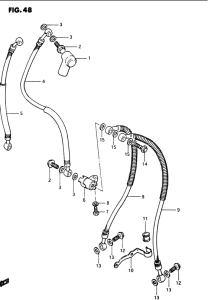 GS1100 Передние тормозные трубки