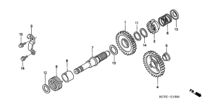 XR400R Кик стартер