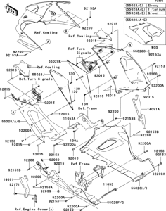 ZX636 Обтекатель нижний
