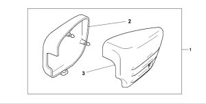 VT125 Crome side cover