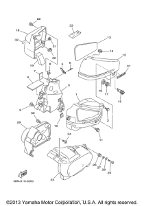 XVS650A Боковые обтекатели
