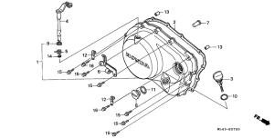 CB450S Крышка картера правая