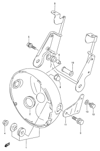 VX800 Фара головного света