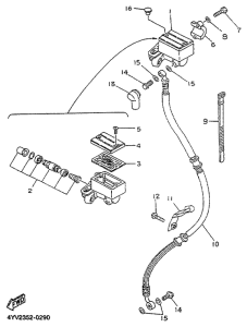 TZR50 Bomba de freno delantero