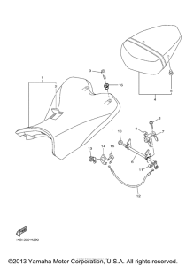 YZF-R1 Сиденье