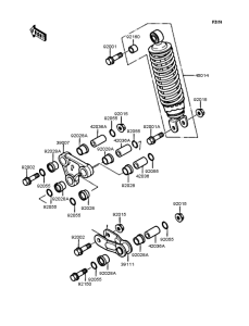 KMX80 Подвеска  /  амортизатор