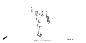 XR100 Подножка