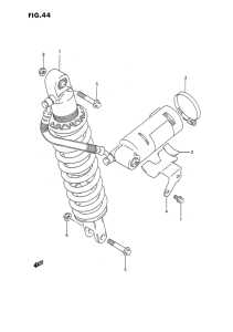 DR350 Задние амортизаторы