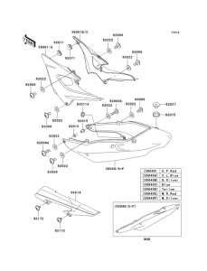 ZR750 Боковые обтекатели