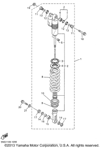 WR426FN Задняя подвеска
