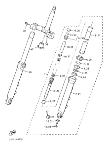 V-MAX12 Передняя вилка