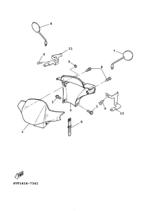 YW100E Обтекатель 1