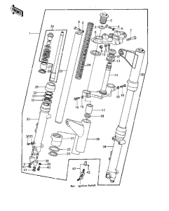  Вилка передней оси