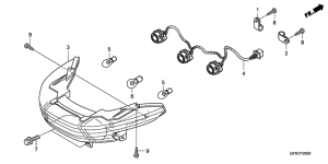 NHX110 Задний фонарь