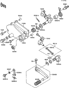 KR250 Механизм переключения передач