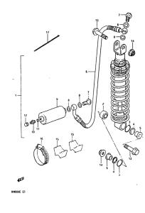 RM80 Задние амортизаторы