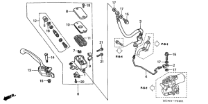 VFR800 (ABS) Fr. brake master cylinder