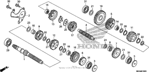 VT750C2B Трансмиссия