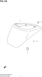 VL800 Fuel Tank Cover