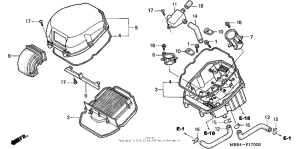 VTR1000F Воздушный фильтр